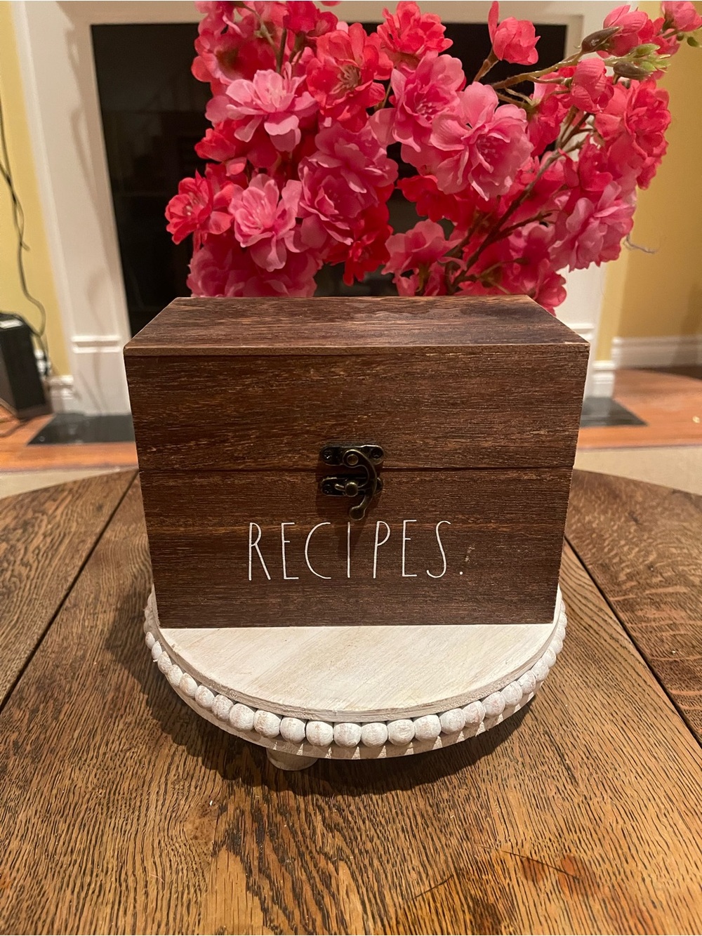 Rae Dunn & Kate spade Rustic Brown 'Recipes' Wooden Recipe Box